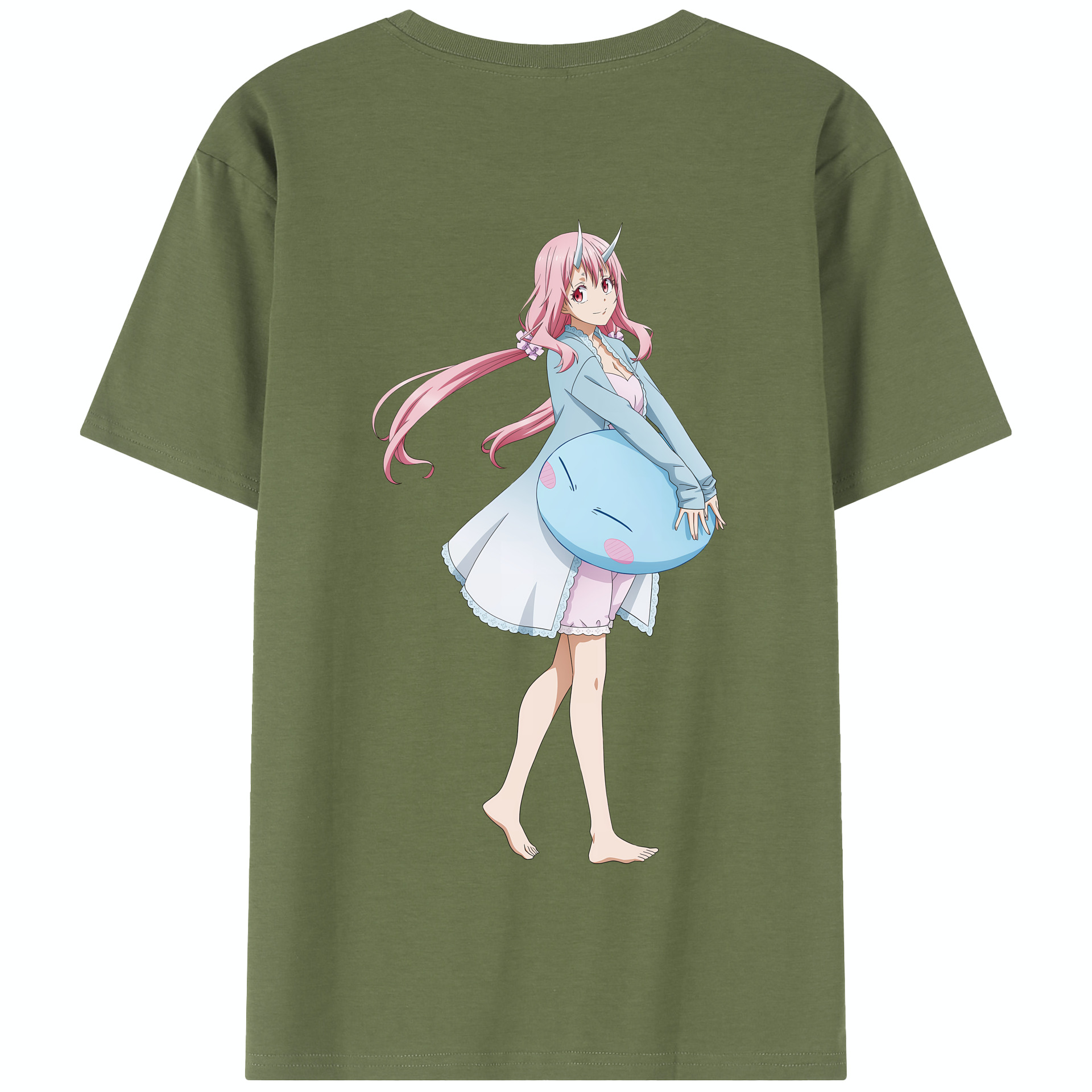 （画像用） 転スラ Regarding Reincarnated to Slime 綿100％半袖Tシャツ（背面プリント）